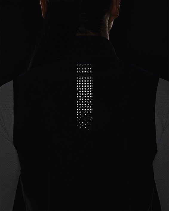 Women's ColdGear® Infrared Up The Pace Vest, Black, pdpMainDesktop image number 3